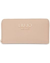 Liu Jo - Large Logo-Plaque Wallet - Lyst