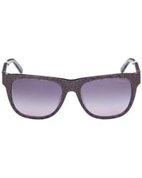 GUESS EYEWEAR - Monogram-Print Square-Frame Sunglasses - Lyst