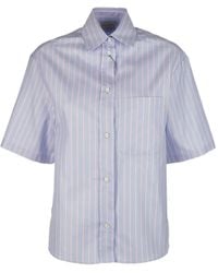 Paul & Shark - Striped Short-Sleeve Shirt - Lyst