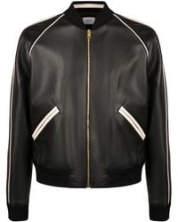 Bally - Leather Bomber Jacket - Lyst