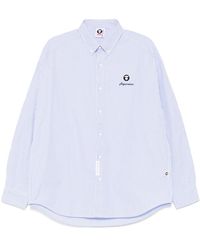 Aape By A Bathing Ape - Camisa AAPENOW a cuadros con logo Moonface - Lyst