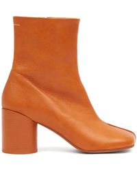 MM6 by Maison Martin Margiela - Stitch-out レザーブーツ - Lyst