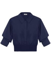 Jonathan Simkhai - Camisa Stiles Con Cintura De Canalé - Lyst