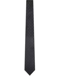Giorgio Armani - Zijden Stropdas Met Monogram-Jacquard - Lyst