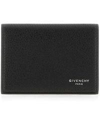Givenchy - Porte-Cartes En Cuir Grainé À Logo Imprimé - Lyst