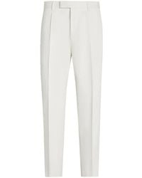 ZEGNA - Pressed-Crease Trousers - Lyst