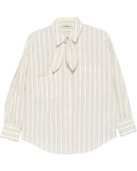 Sessun - Cecily Striped Pussy-Bow Shirt - Lyst