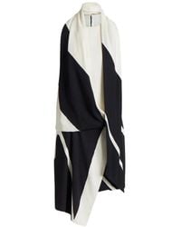 Alberta Ferretti - Panelled Asymmetric Dress - Lyst