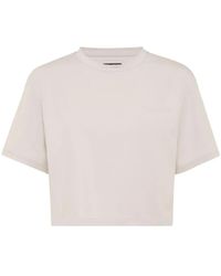Philipp Plein - T-Shirt Crop À Col Rond - Lyst