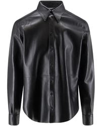 Dolce & Gabbana - Buttoned Leather Shirt - Lyst