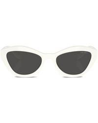 Prada - Logo-lettering Cat-eye Sunglasses - Lyst