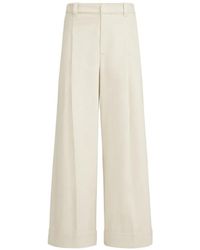Brunello Cucinelli - Pleated A-Line Trousers - Lyst