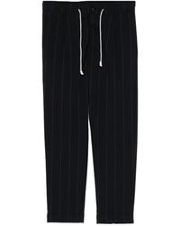 Eleventy - Pinstripe-Pattern Drawstring Trousers - Lyst