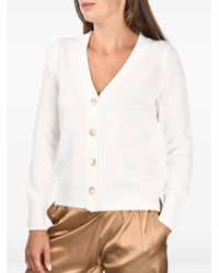 Gran Sasso - Cárdigan con cuello en V - Lyst