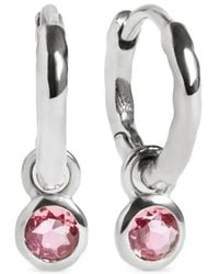 Monica Vinader - Hammered-Effect-Gemstone Earrings - Lyst