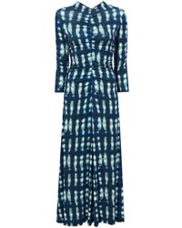 Proenza Schouler - Midi-jurk Met Grafische Print - Lyst