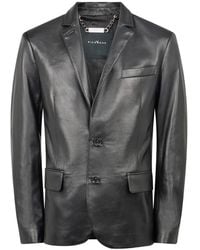 John Richmond - Leather Jacket - Lyst