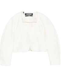 Jacquemus - Cropped Tweed Jacket - Lyst