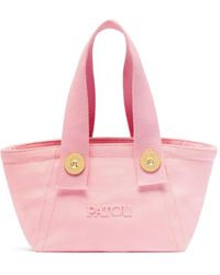Patou - Small Logo-Embroidered Trapeze-Design Tote Bag - Lyst