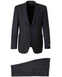 Canali - Single-Breasted Notched-Lapels Suit - Lyst