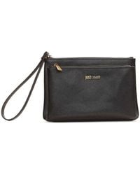 Just Cavalli - Logo-Plaque Wrist-Strap Pouch - Lyst