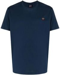 Paul & Shark - Logo-Patch Cotton T-Shirt - Lyst