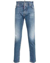 DSquared² - Halbhohe Slim-Fit-Jeans - Lyst