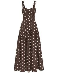 Nicholas - Valeria Polka Dot Midi Dress - Lyst