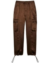 Twinset - Pantalon Froissé À Poches Cargo - Lyst