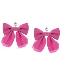 RED Valentino Oversized Bow Earrings - Pink