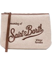 MC2 Saint Barth - Aline Lurex W Glitter-Effect Clutch Bag - Lyst