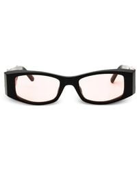 Palm Angels - Angel Logo-Plaque Sunglasses - Lyst