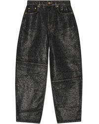 Ganni - Organic Cotton Denim Jeans - Lyst