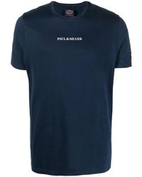 Paul & Shark - Reflective-Logo Organic Cotton T-Shirt - Lyst