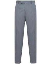Fendi - Ff-Embroidered Straight-Leg Trousers - Lyst