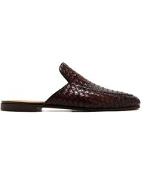 Magnanni - Woven Leather Mules - Lyst