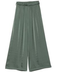 MOUTAKI - Belted Satin-Finish Cropped Trousers - Lyst