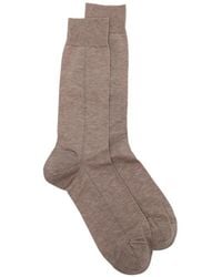 ZEGNA - Tonal-Stitching Socks - Lyst