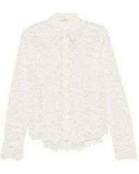 Ermanno Scervino - Lace-Overlay Scalloped-Edge Shirt - Lyst