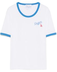Sporty & Rich - X The La Dodgers Serif Ringer T-Shirt - Lyst