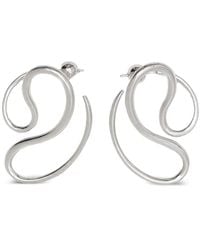 Panconesi - Curved-Line Earrings - Lyst