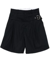 Charles Jeffrey - Belted Pinstriped Shorts - Lyst