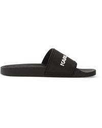 KARL LAGERFELD - Kondo Ii Long Logo-Print Slides - Lyst