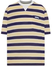 Prada - Bayadere Gestreept Katoenen T-Shirt - Lyst