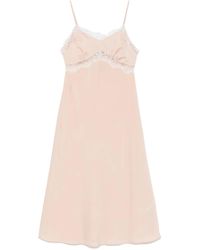 Vivetta - Midikleid Mit Spitzenbesatz - Lyst