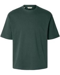 SELECTED - Crew-Neck T-Shirt - Lyst