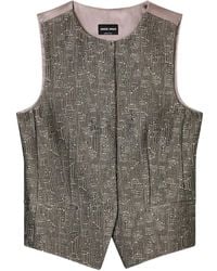 Giorgio Armani - Round-Neck Waistcoat - Lyst