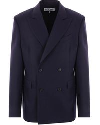 Loewe - Double-Breasted Blazer - Lyst