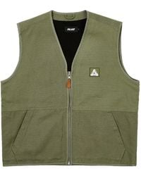 Palace - Logo-Patch Zip-Up Gilet - Lyst