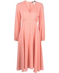 Max Mara - Maxi-Jurk Met Lange Mouwen - Lyst
